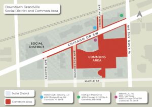 downtown grandville social district map